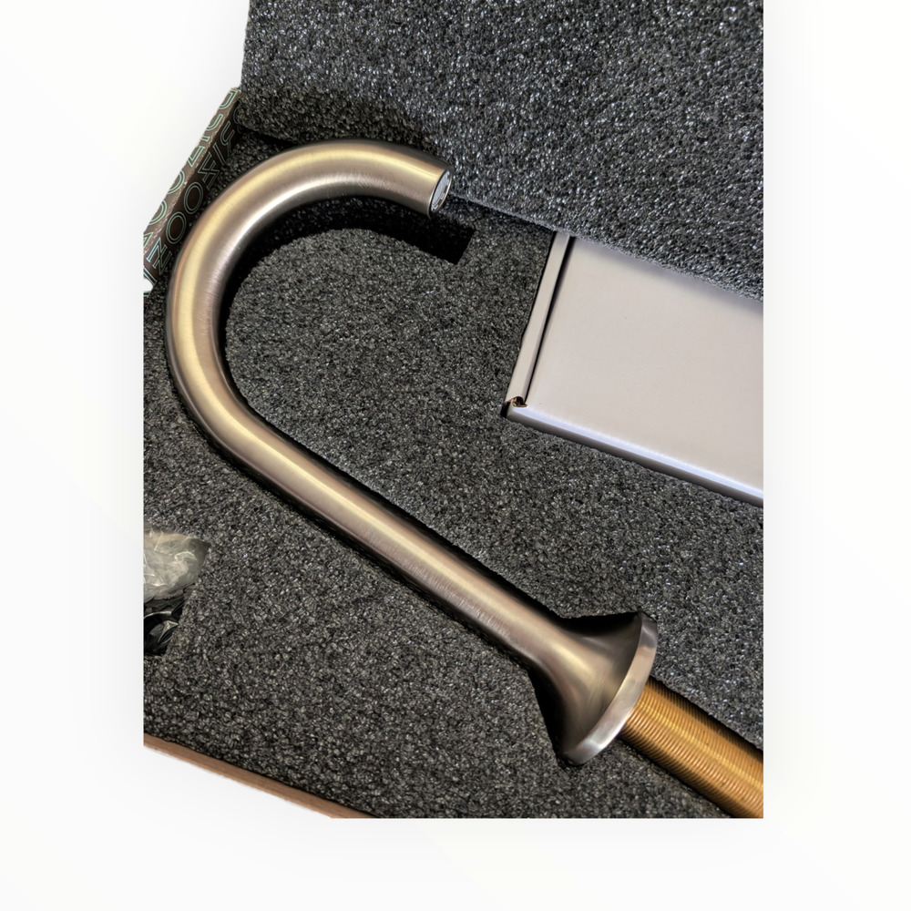 Brizo Odin 1.5 GPM Widespread Bathroom Faucet Less Handles Brushed Nickel As Is